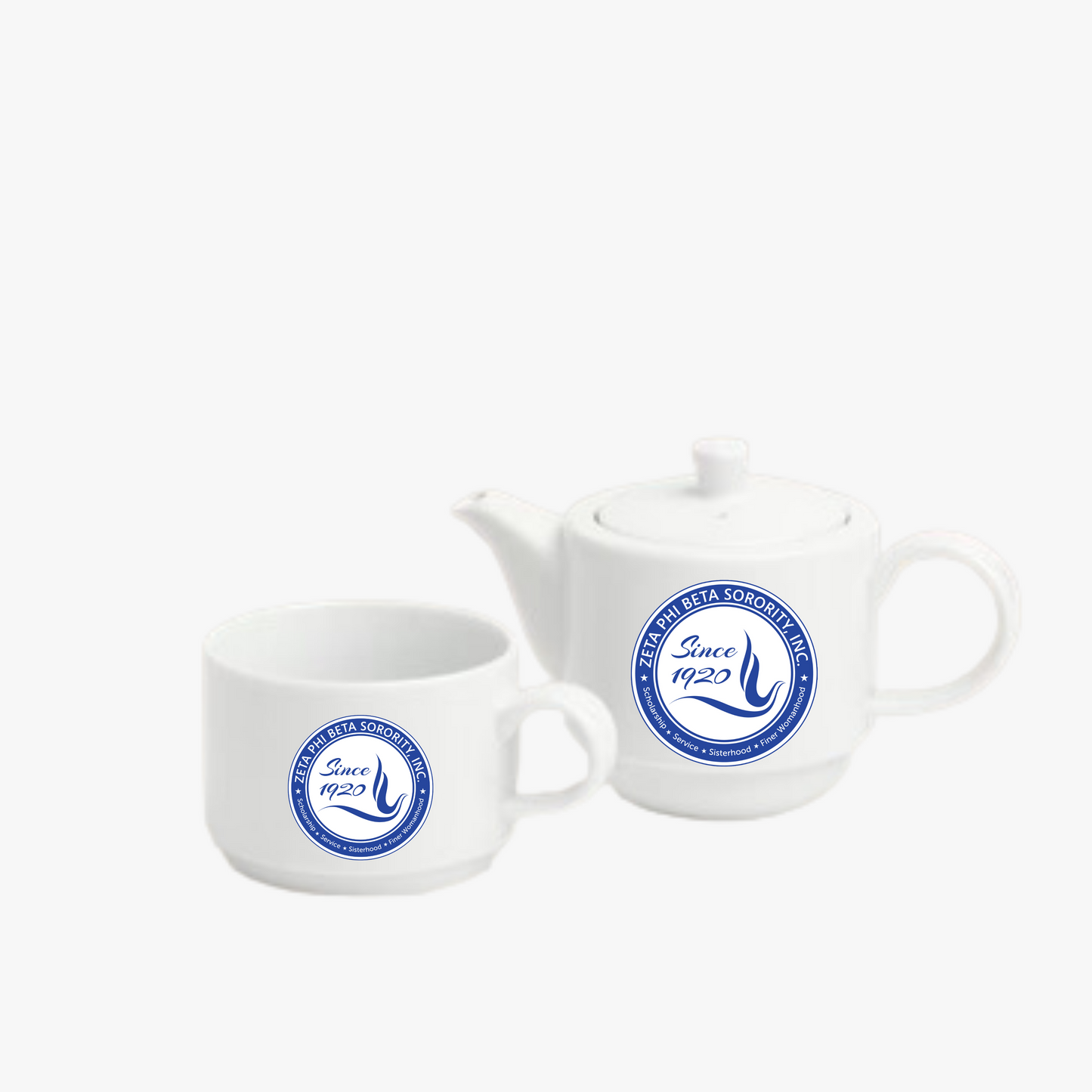 BAB's - Straight Sided Tea For One Set, 8oz. (Seal)