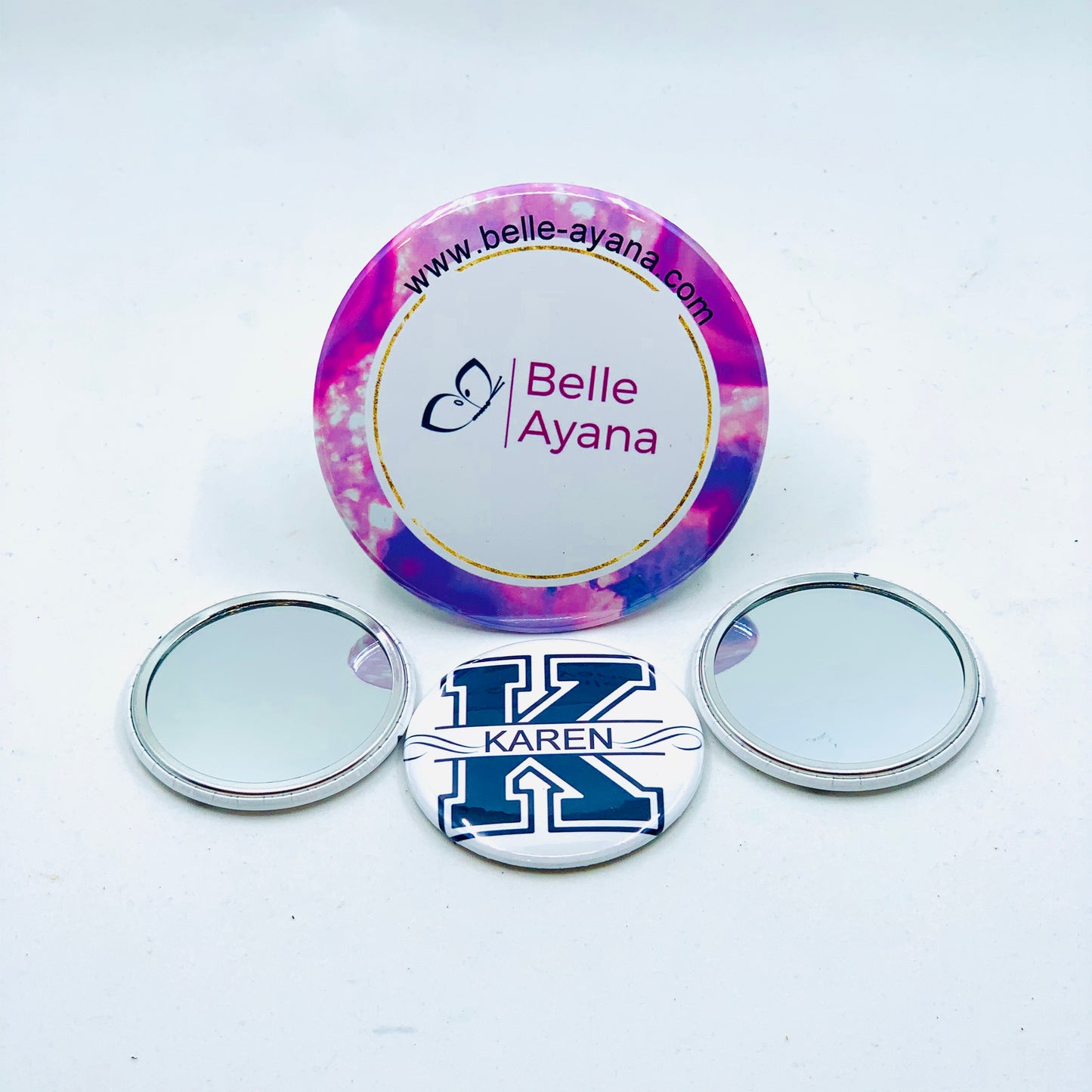 Button Pin Mirror