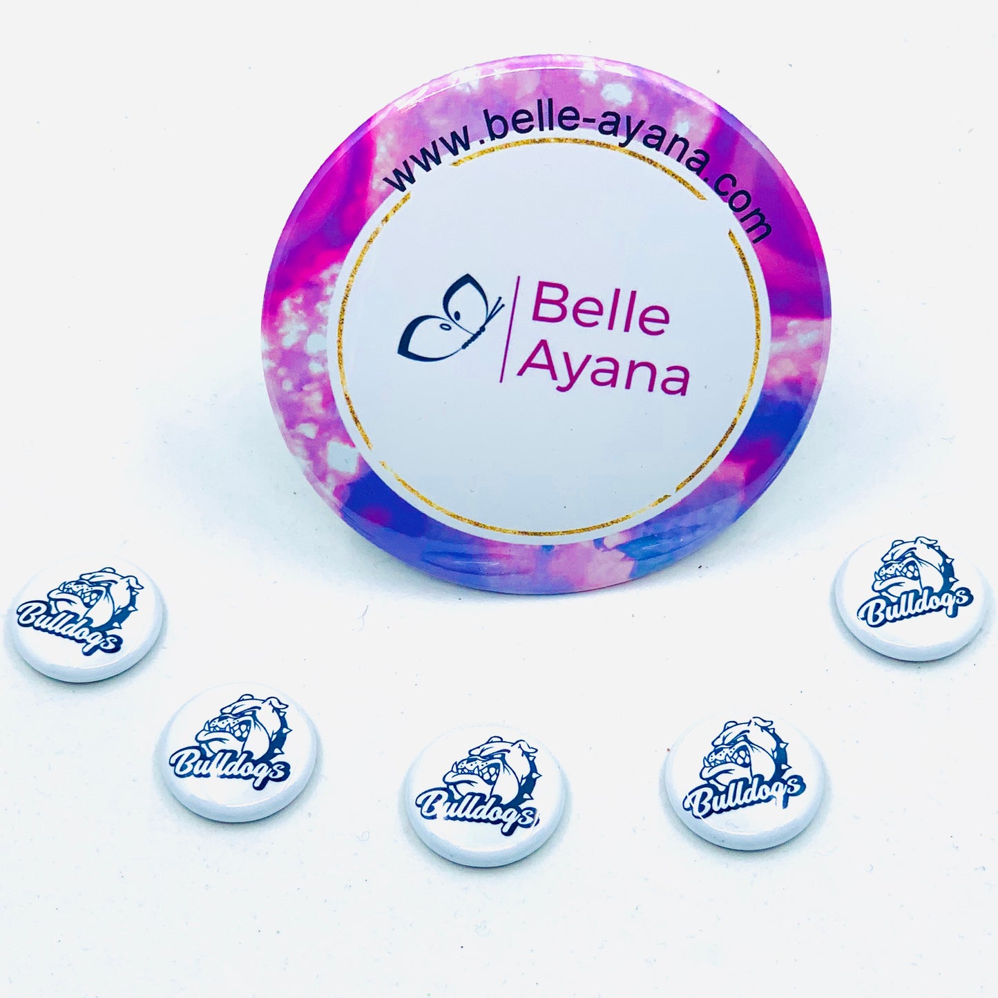 Button Pin Back - Bull Dog