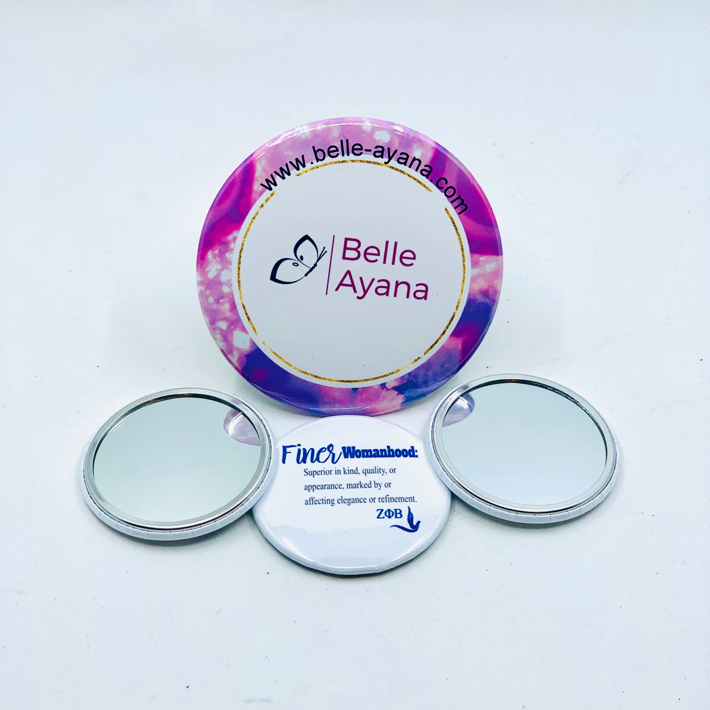 Button Pin Mirror 12