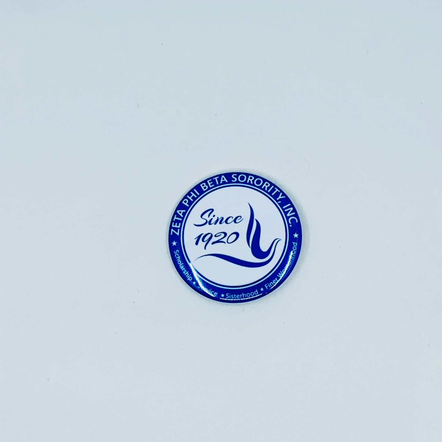 Zeta Phi Beta Sorority, Inc, Button Pin