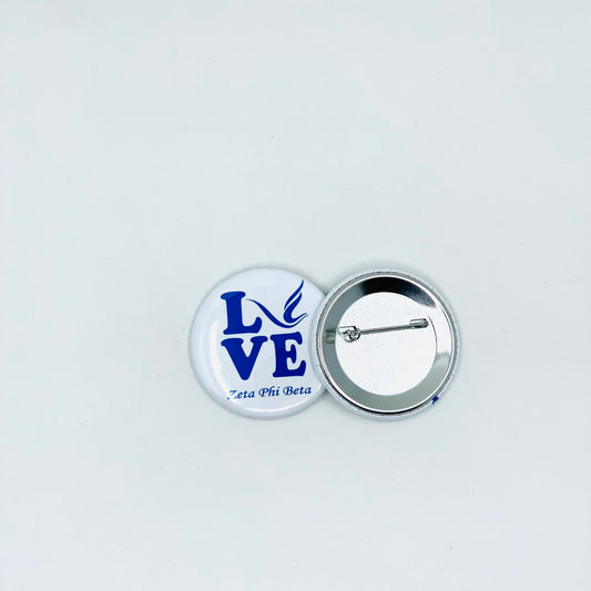 Zeta Phi Beta Sorority, Inc, Button Pin