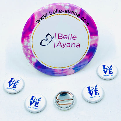 Button Pin Back (wholesale) - Love of Zeta