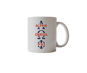 Alpha Omega Phi (Greek Letter) Coffee/Tea Mug