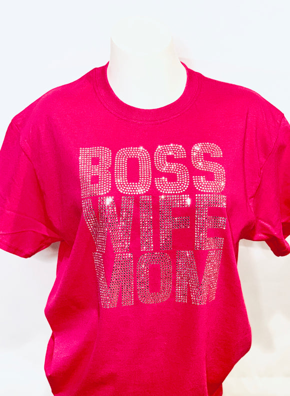 BAB Sparkle - Short Sleeve Boss, Wife, Mom T-Shirt