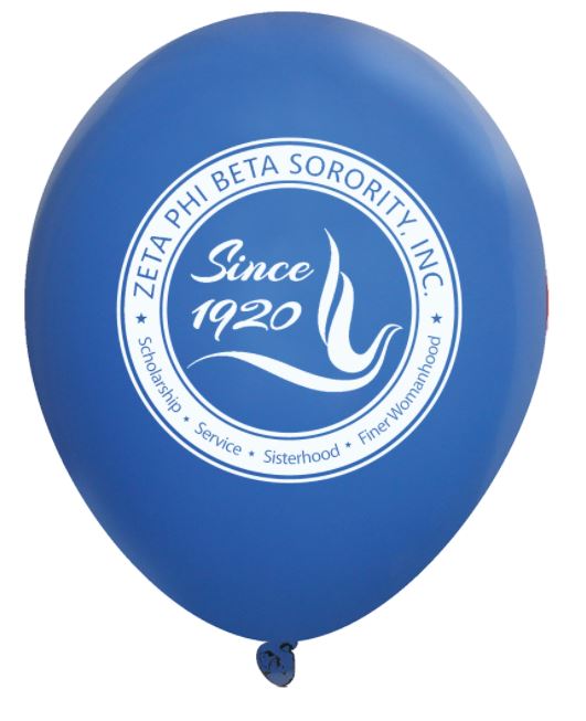 Zeta Phi Beta Sorority Balloons (Royal Blue)